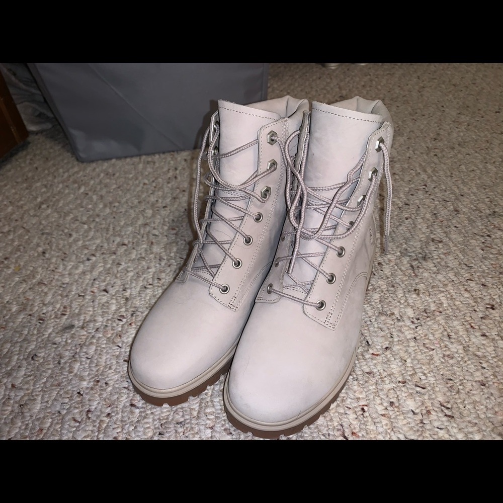 Light gray timberland boots - Picture 2 of 4